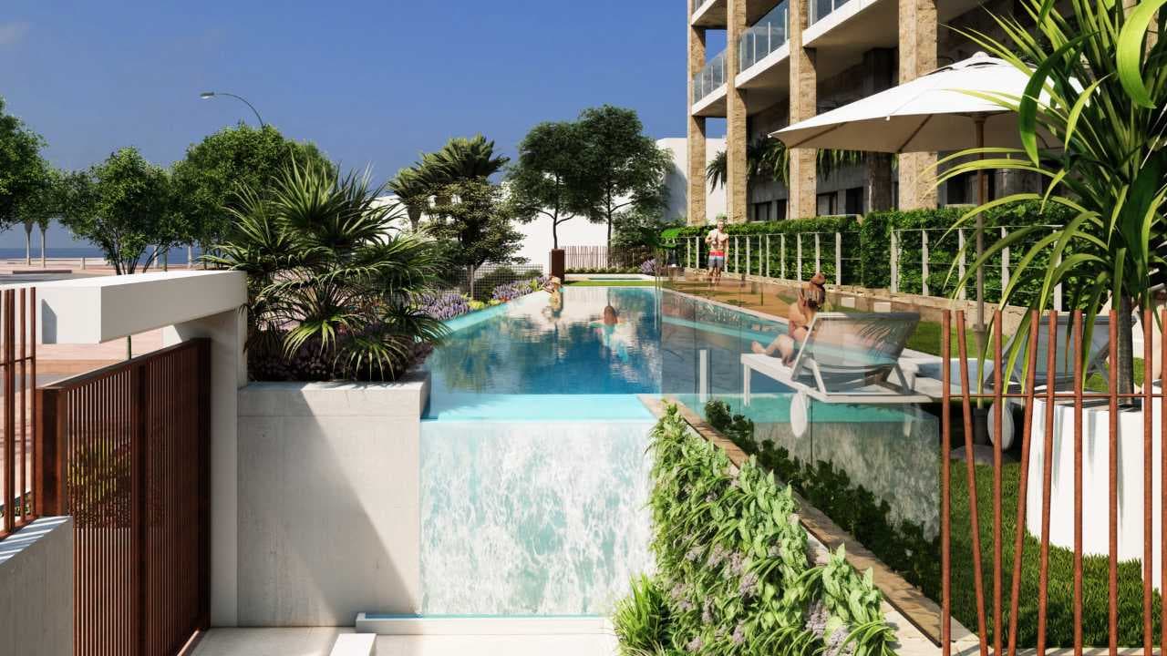 Zdjęcie nieruchomości w Villajoyosa, Costa Blanca Północ – Apartament z 1 sypialnią, tarasem i patio przy plaży w Villajoyosa (1)