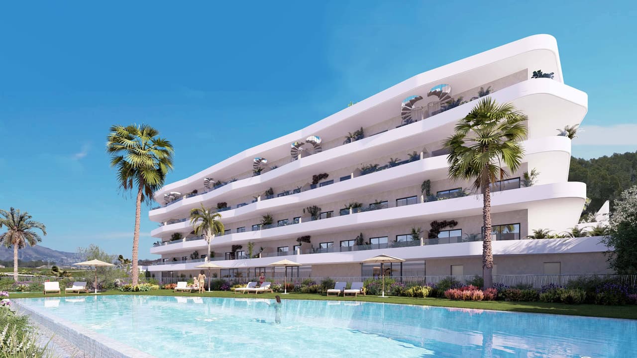 Zdjęcie nieruchomości w La Nucia, Costa Blanca Północ – Apartament z 2 sypialniami, tarasem i wspólnym basenem w La Nucia (1)
