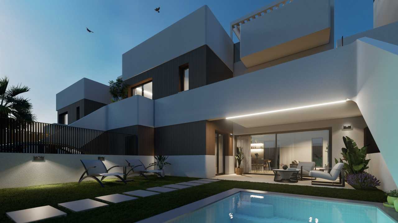 Zdjęcie nieruchomości w Pilar de la Horadada, Costa Blanca Południe – Bungalow z 3 sypialniami i solarium w Pilar de la Horadada (1)