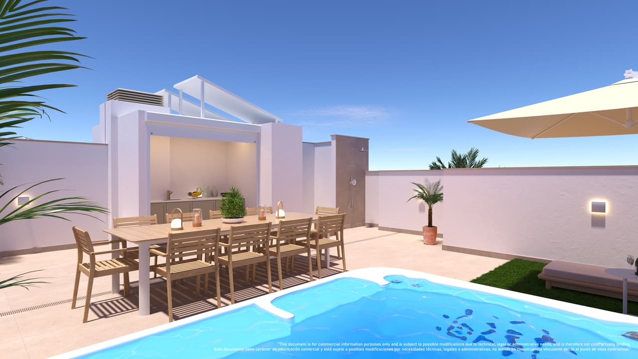 Zdjęcie nieruchomości w Torre de la Horadada, Costa Blanca Południe – Penthouse z 3 sypialniami i solarium w Torre de la Horadada (1)