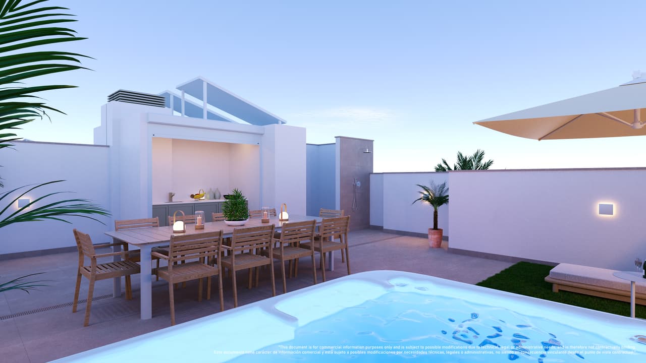 Zdjęcie nieruchomości w Torre de la Horadada, Costa Blanca Południe – Penthouse z 3 sypialniami i solarium w Torre de la Horadada (1)
