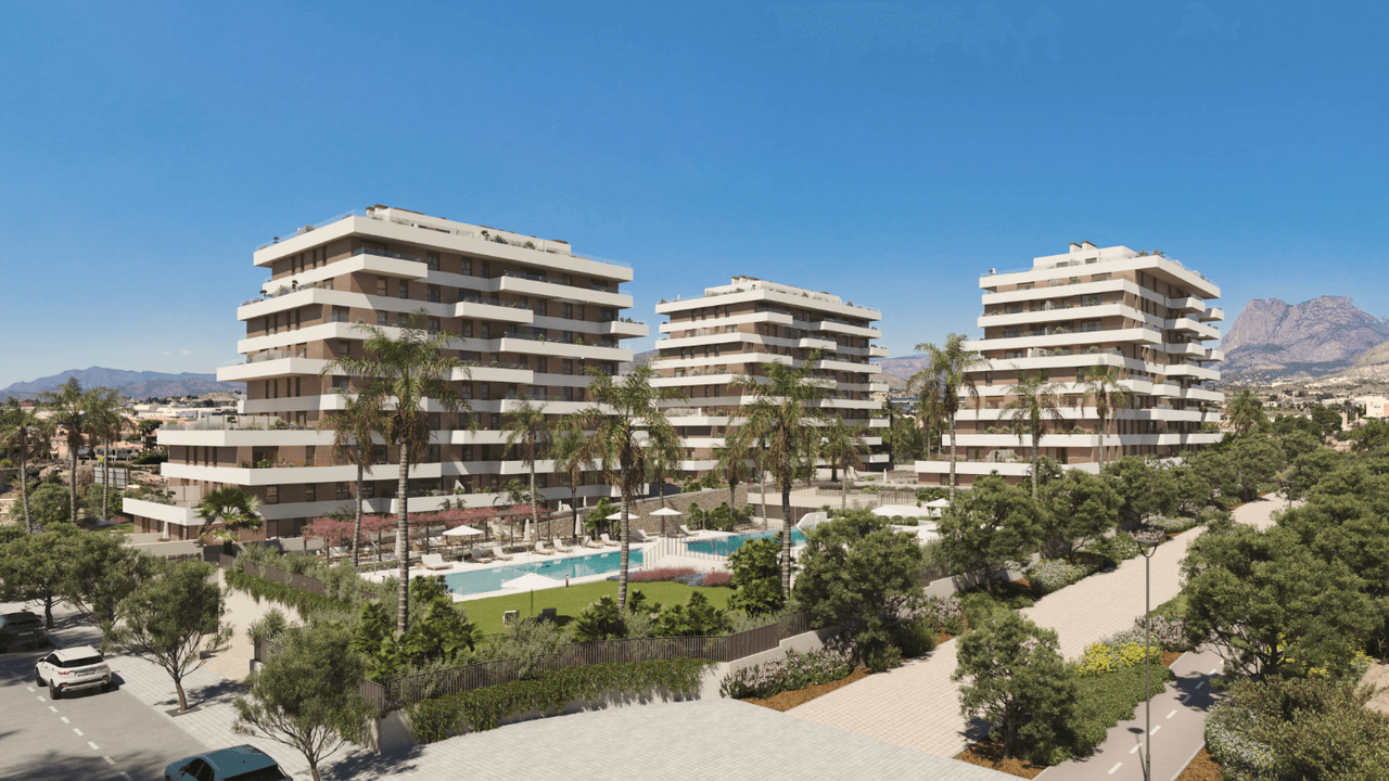 Zdjęcie nieruchomości w Villajoyosa, Costa Blanca Północ – Apartament z 3 sypialniami i wspólnym basenem w Villajoyosa (1)