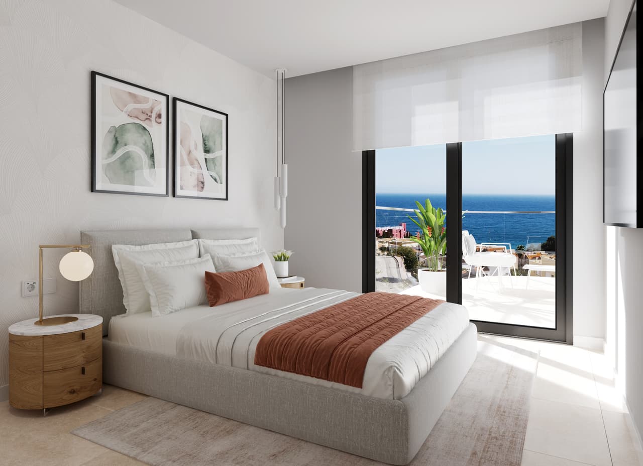 Zdjęcie nieruchomości w Calpe, Costa Blanca Północ – Apartament z 2 sypialniami, tarasem i wspólnym basenem w Calpe (1)
