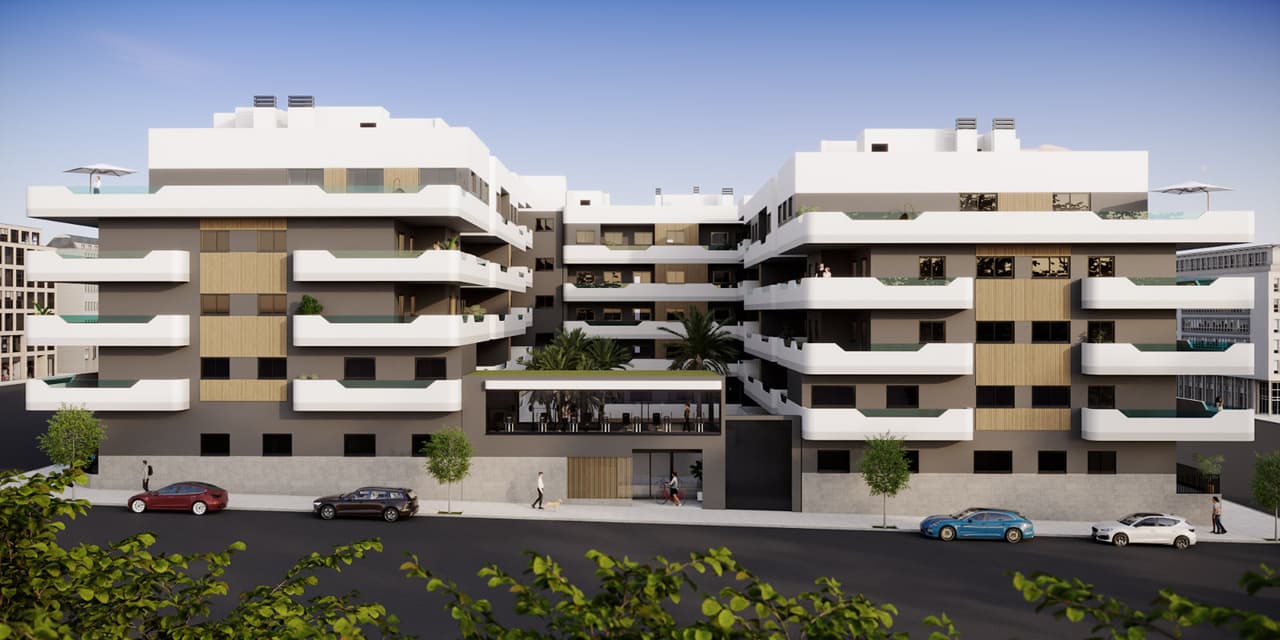Zdjęcie nieruchomości w Santa Pola, Costa Blanca Południe – Apartament z 1 sypialnią, tarasem i wspólnym basenem w Santa Pola (1)