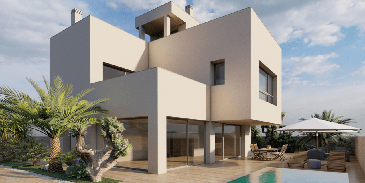 Zdjęcie nieruchomości w Torre de la Horadada, Costa Blanca Południe – Willa z 3 sypialniami, ogrodem, solarium i prywatnym basenem w Torre de la Horadada (1)
