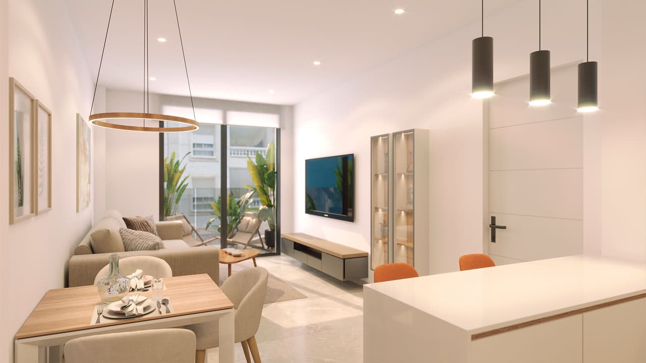 Zdjęcie nieruchomości w Torrevieja, Costa Blanca Południe – Apartament z 2 sypialniami, tarasem i wspólnym basenem w Torrevieja (1)