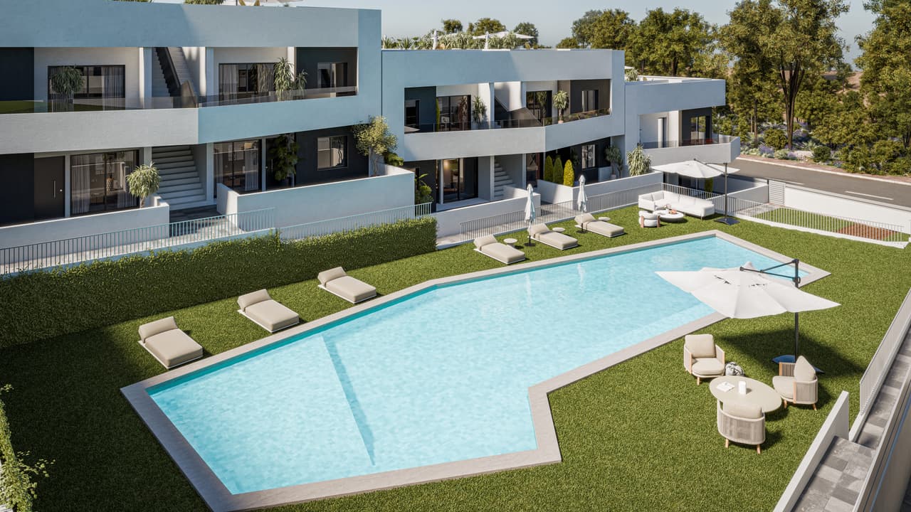 Zdjęcie nieruchomości w San Miguel de Salinas, Costa Blanca Południe – Bungalow parterowy z 3 sypialniami, ogrodem, tarasem i wspólnym basenem w San Miguel de Salinas (1)