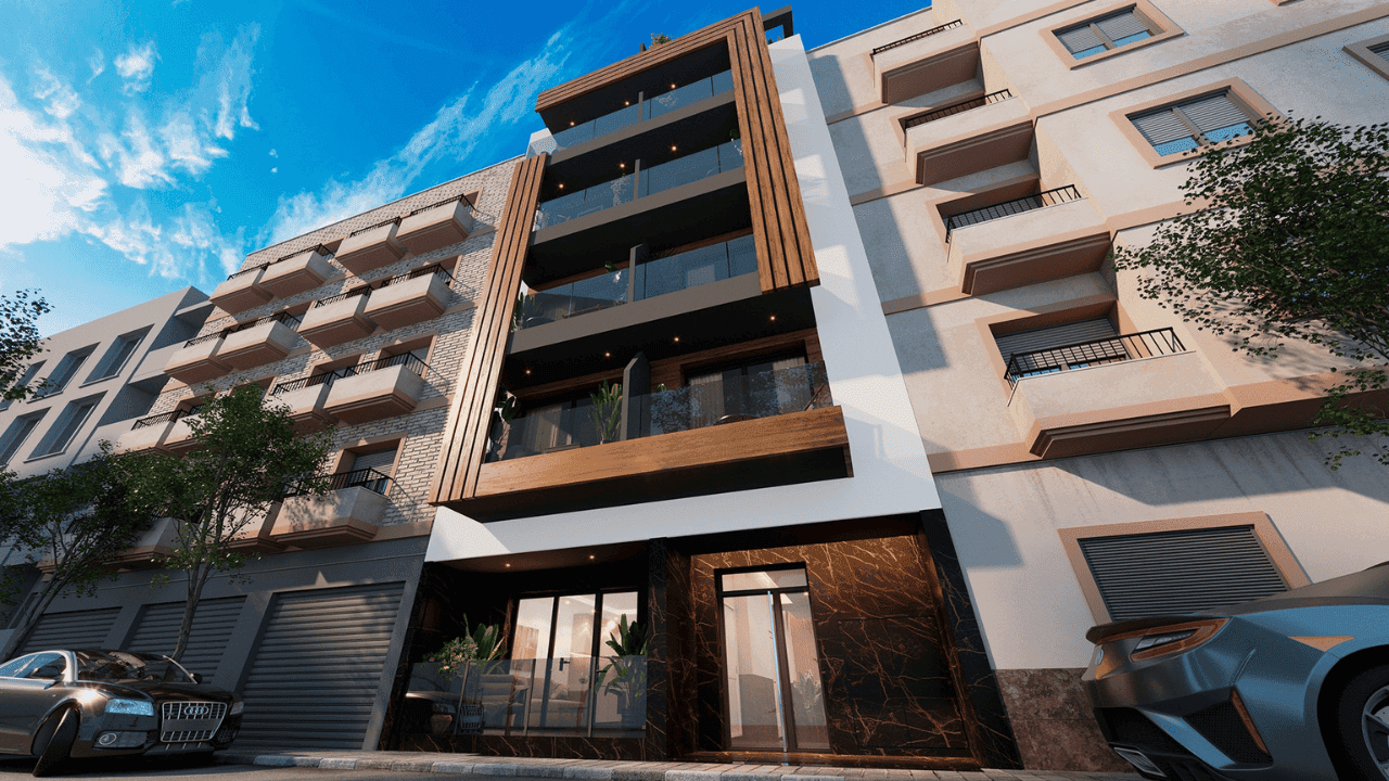 Zdjęcie nieruchomości w Torrevieja, Costa Blanca Południe – Apartament z 1 sypialnią, tarasem i wspólnym basenem w Torrevieja (1)