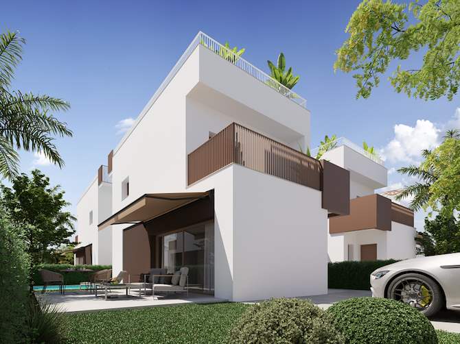 Zdjęcie nieruchomości w El Pinet, Costa Blanca Południe – Dom z 3 sypialniami, solarium i basenem w El Pinet (1)